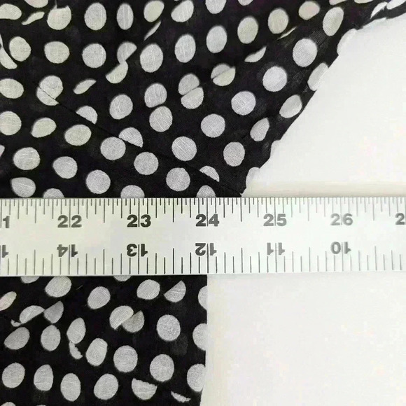 Ecologie Black And White Polka Dot Cotton Shirt Size 1X 3/4 Sleeves. - Picture 7 of 9